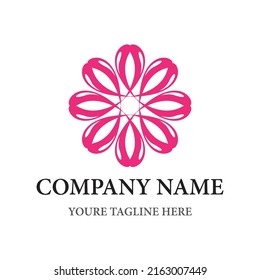 Flower logo vector icon design