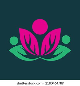 Flower logo vector icon design