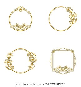 Flower logo vector icon design