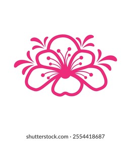 Flower logo vector icon design
