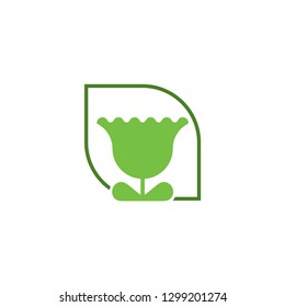 Flower logo Vector Icon Illustration concept
