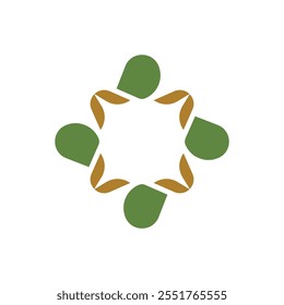 Ilustración de Plantilla de icono de Vector de logotipo de flor