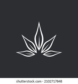 icono vectorial del logotipo de la flor para su negocio estilo orgánico y femenino editable