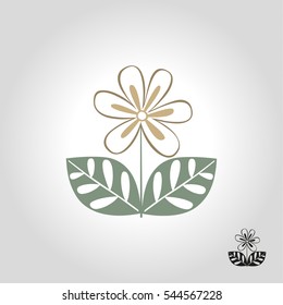 flower logo vector illustration