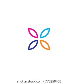 flower logo vector illustration