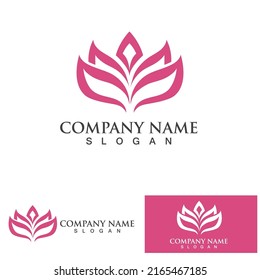  Flower logo vector illustration design template