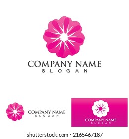  Flower logo vector illustration design template