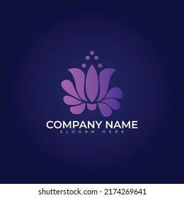 Flower logo vector illustration design