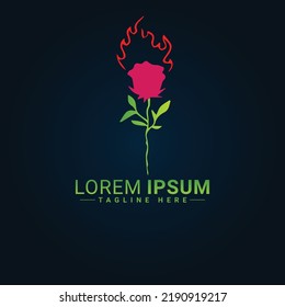 Flower logo vector illustration design 
