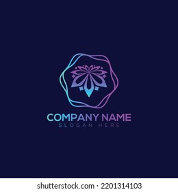 Blumenlogo, Vektorgrafik-Design