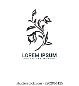 Flower  logo vector illustration design 