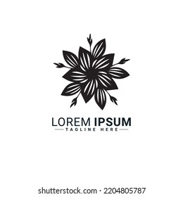Flower  logo vector illustration design 