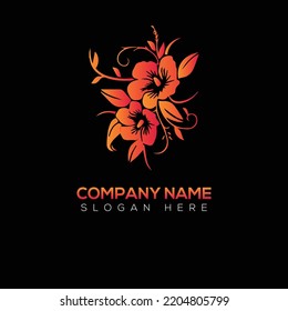 Flower  logo vector illustration design 