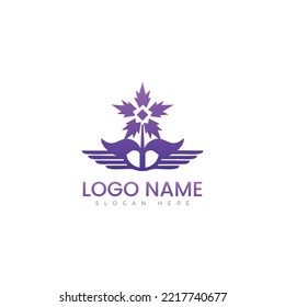 Flower logo vector illustration design