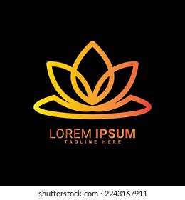 Blumenlogo, Vektorgrafik-Design