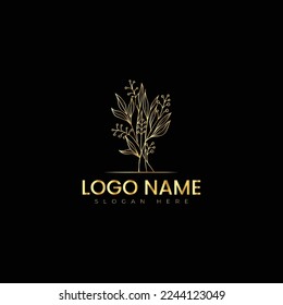 Flower logo vector illustration design