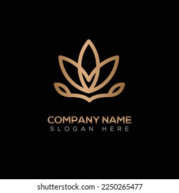 Flower logo vector illustration design 