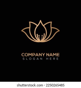 Flower logo vector illustration design 