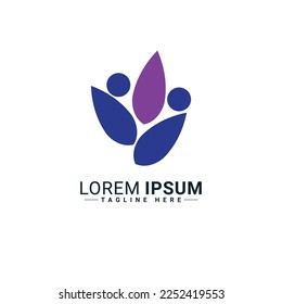 Flower logo vector illustration design 