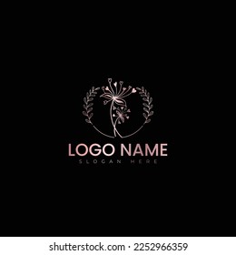 Flower logo vector illustration design