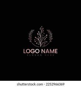 Blumenlogo, Vektorgrafik-Design