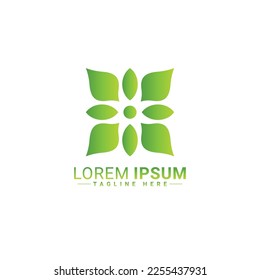Flower logo vector illustration design