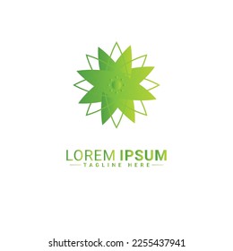Flower logo vector illustration design