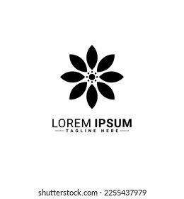 Flower logo vector illustration design