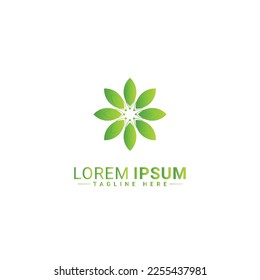 Flower logo vector illustration design