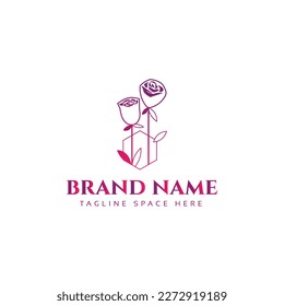 Flower logo vector illustration design