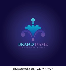 Flower logo vector illustration design