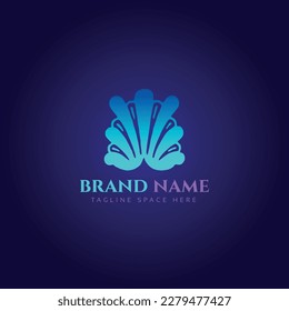Diseño de ilustración vectorial de logotipo de flor