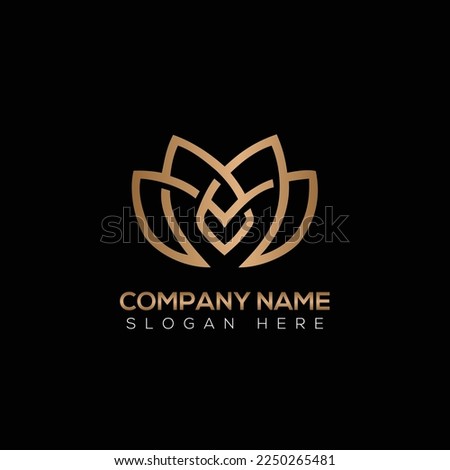 Flower logo vector illustration design 