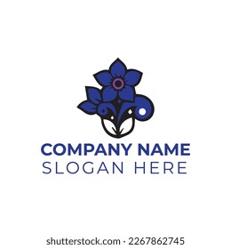 Flower logo vector illustration template