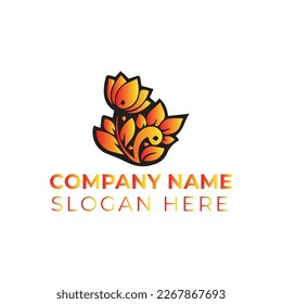 Blume Logo, Vektorgrafik-Vorlage