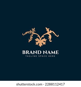 Flower logo vector illustration template