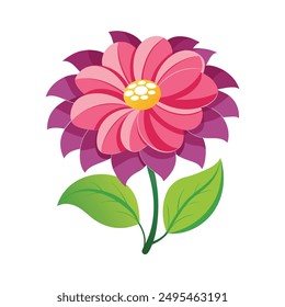
Vector con logotipo floral. Ilustración simple de Vector de flores