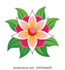 
Flower logo vector. Simple illustration of flower vector