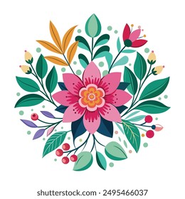 
Flower logo vector. Simple illustration of flower vector