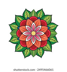 
Flower logo vector. Simple illustration of flower vector