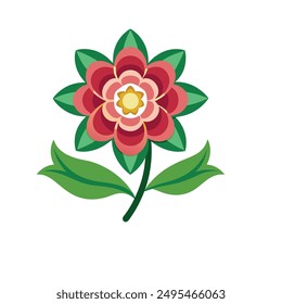 
Flower logo vector. Simple illustration of flower vector