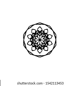 flower logo, vector of sparkle insignia, beauty icon of luxury jewel, symbol of crystal, emblem of crown, best for spa, hotel, business, company, and wedding template