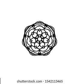 flower logo, vector of sparkle insignia, beauty icon of luxury jewel, symbol of crystal, emblem of crown, best for spa, hotel, business, company, and wedding template