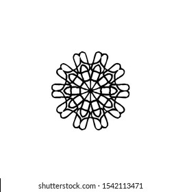 flower logo, vector of sparkle insignia, beauty icon of luxury jewel, symbol of crystal, emblem of crown, best for spa, hotel, business, company, and wedding template