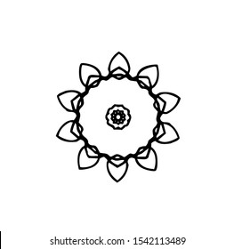 flower logo, vector of sparkle insignia, beauty icon of luxury jewel, symbol of crystal, emblem of crown, best for spa, hotel, business, company, and wedding template