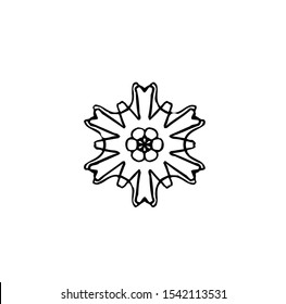 flower logo, vector of sparkle insignia, beauty icon of luxury jewel, symbol of crystal, emblem of crown, best for spa, hotel, business, company, and wedding template