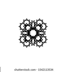 flower logo, vector of sparkle insignia, beauty icon of luxury jewel, symbol of crystal, emblem of crown, best for spa, hotel, business, company, and wedding template