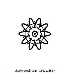 flower logo, vector of sparkle insignia, beauty icon of luxury jewel, symbol of crystal, emblem of crown, best for spa, hotel, business, company, and wedding template