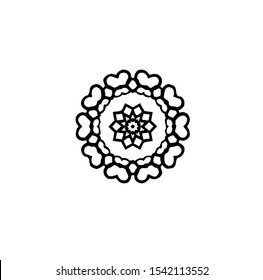 flower logo, vector of sparkle insignia, beauty icon of luxury jewel, symbol of crystal, emblem of crown, best for spa, hotel, business, company, and wedding template