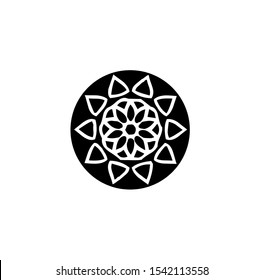 flower logo, vector of sparkle insignia, beauty icon of luxury jewel, symbol of crystal, emblem of crown, best for spa, hotel, business, company, and wedding template